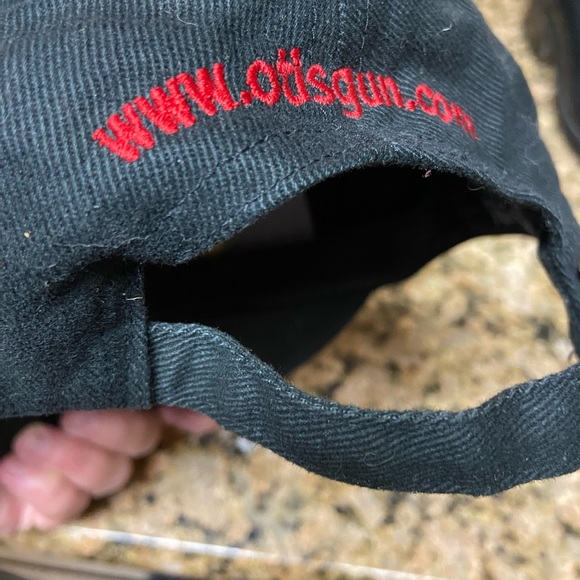 Retro OTIS Technologies GUN Enthusiast Black Cotton Strap Back Baseball Hat - Picture 4 of 6